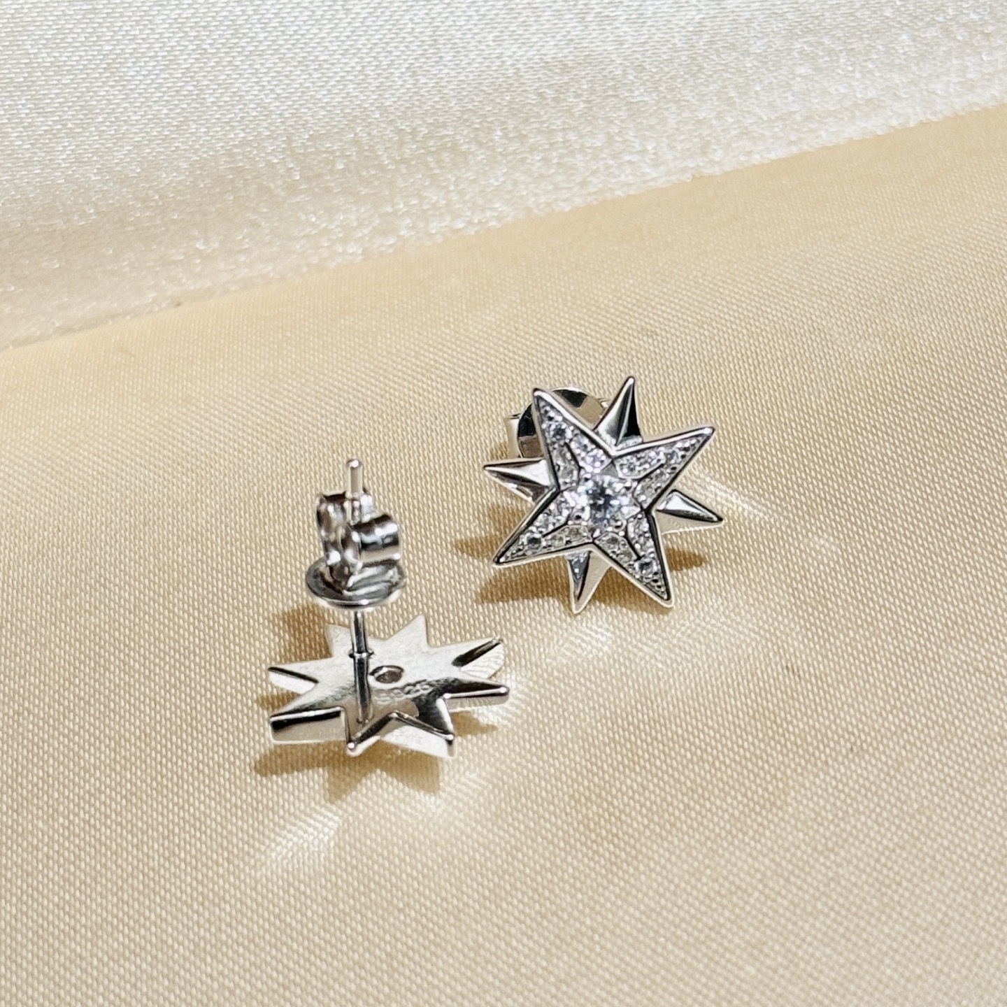 [TOP] Christian Dior Earrings -Sliver
