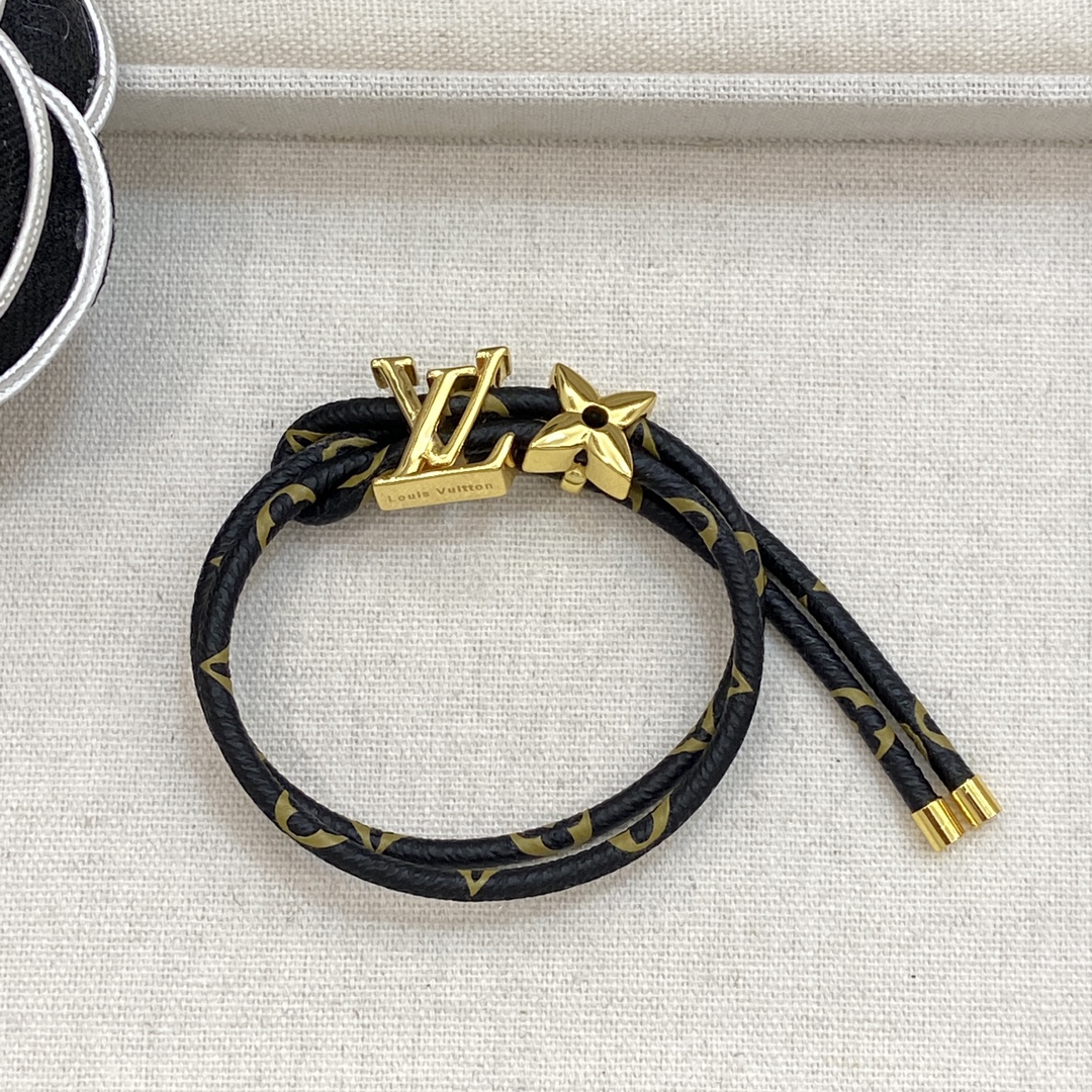 [TOP] Louis Vuitton LV Bracelet - Black