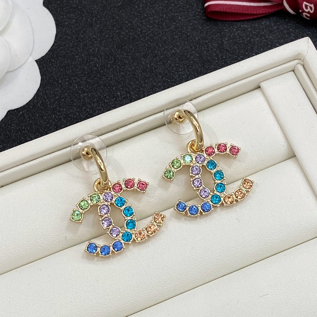 [TOP] CHANEL CC Earrings - 2 Colors