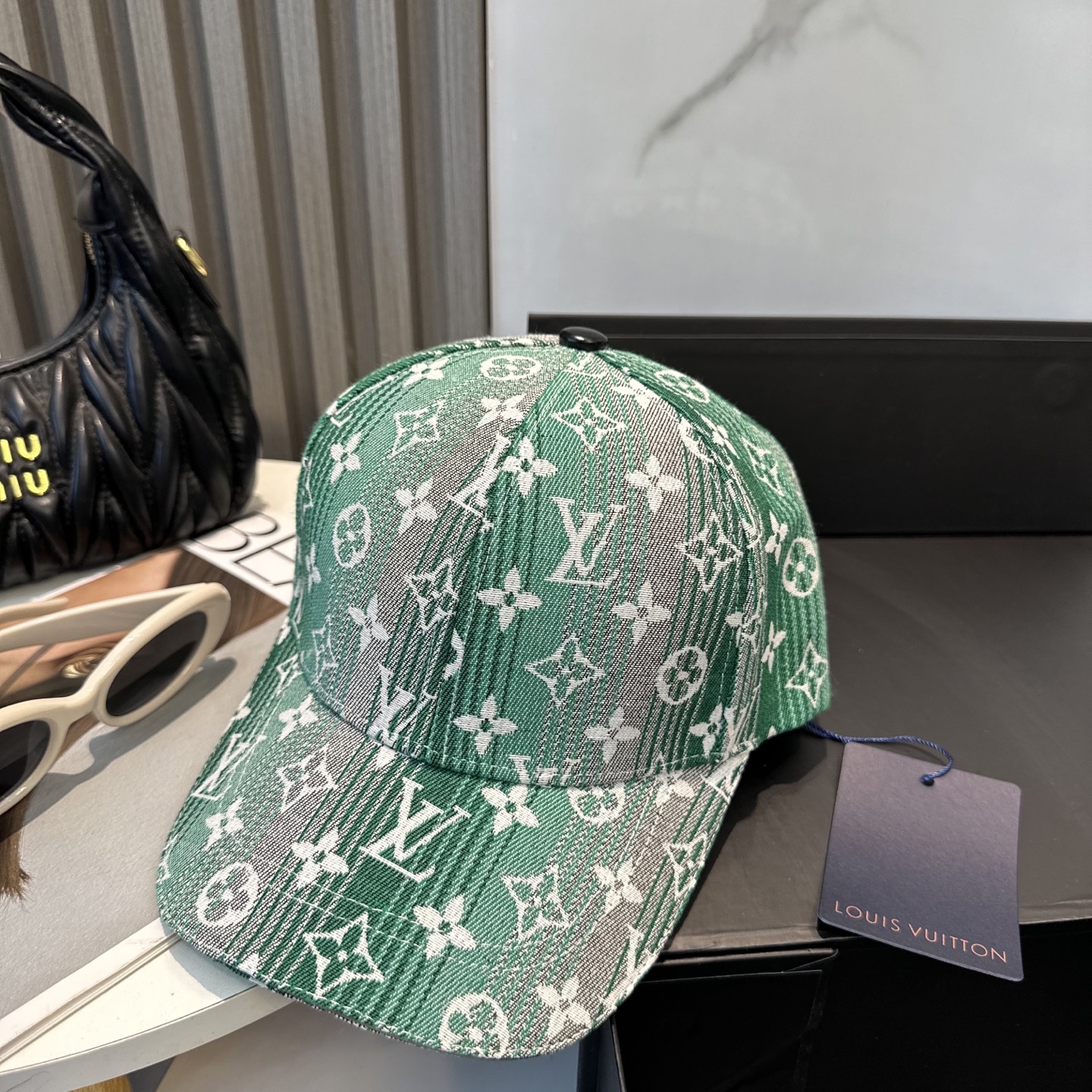 [TOP] Louis Vuitton LV Jacquard Baseball Cap - 4 Colors