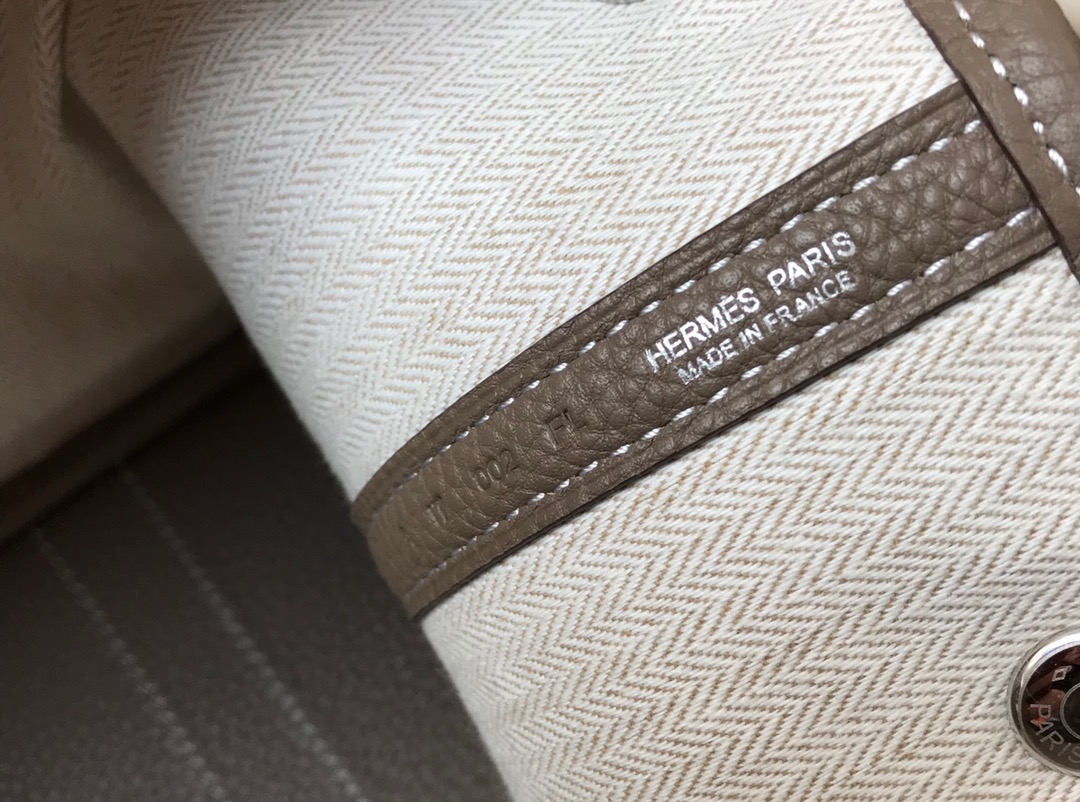 [TOP] HERMES Garden Party Bags Leather - Étoupe