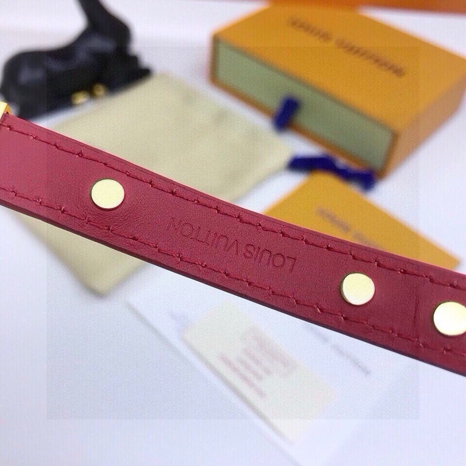 [TOP] Louis Vuitton LV Bracelet - Red