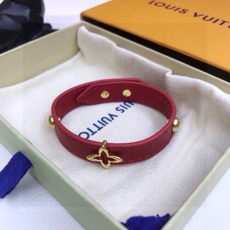 [TOP] Louis Vuitton LV Bracelet - Red