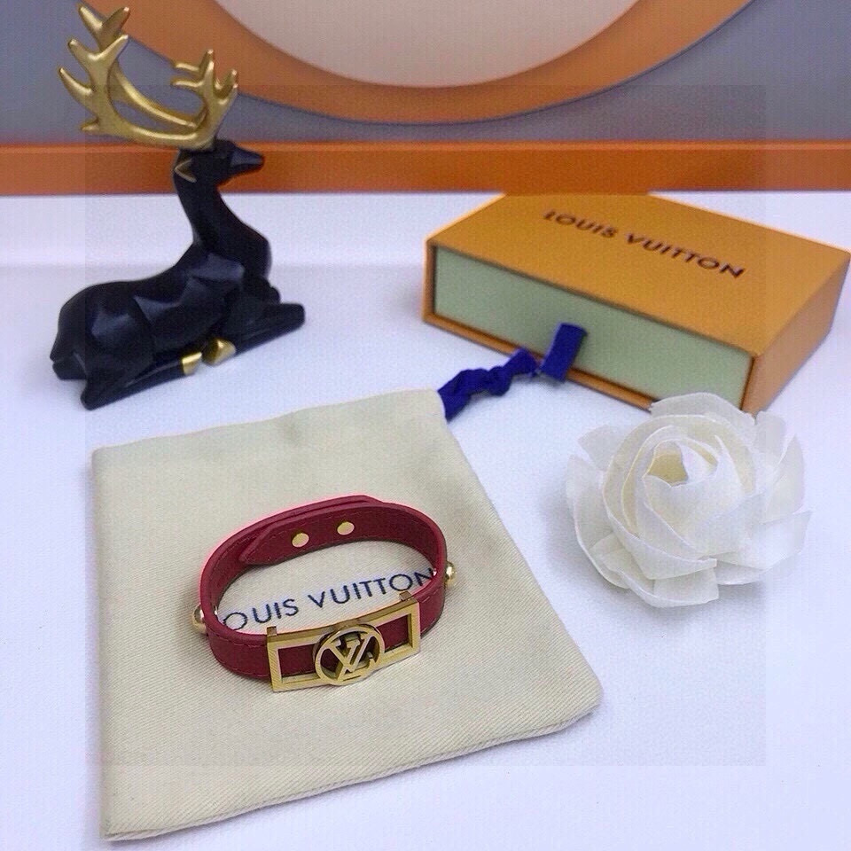 [TOP] Louis Vuitton LV Bracelet - Red