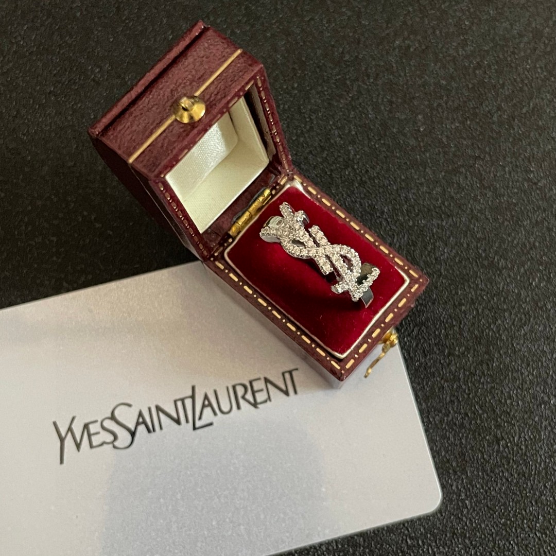 [TOP] Yves Saint Laurent YSL Ring - Silver