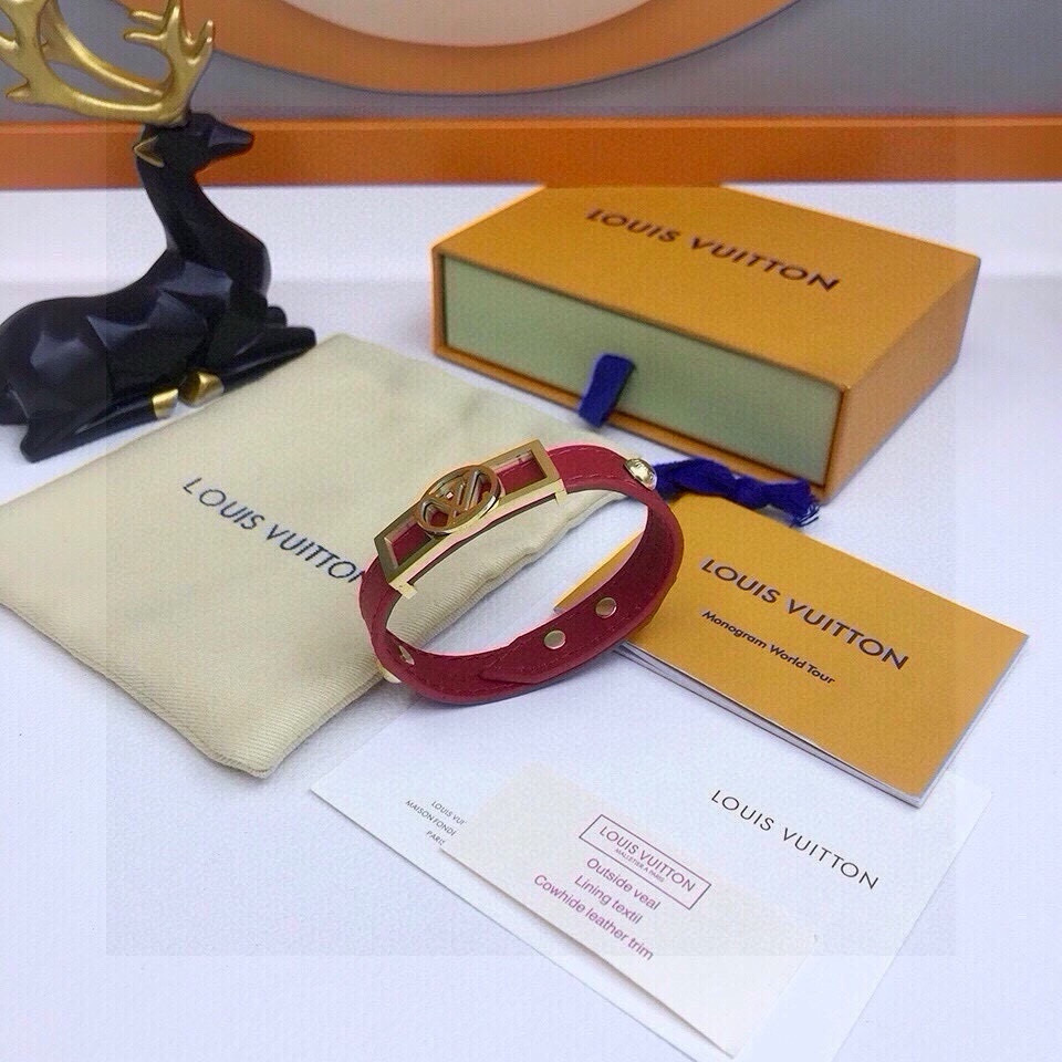 [TOP] Louis Vuitton LV Bracelet - Red