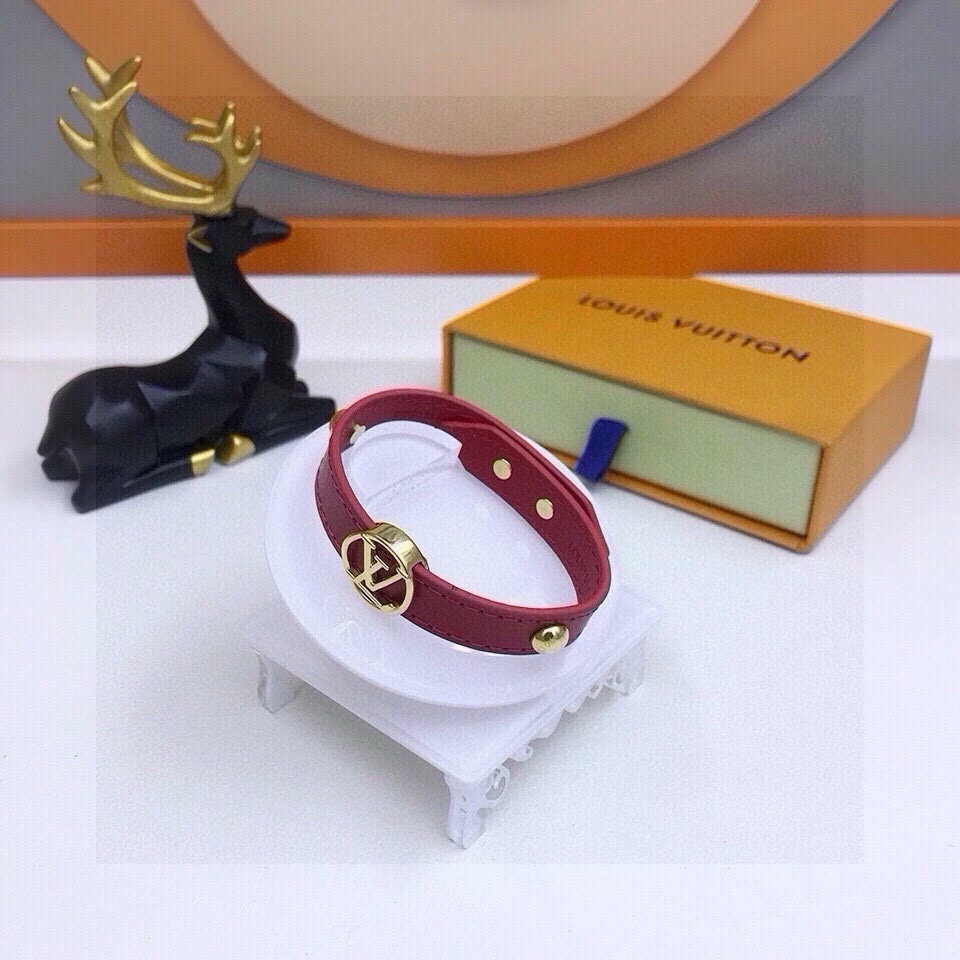 [TOP] Louis Vuitton LV Bracelet - Red
