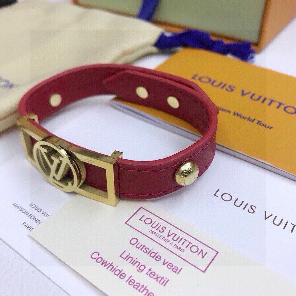 [TOP] Louis Vuitton LV Bracelet - Red