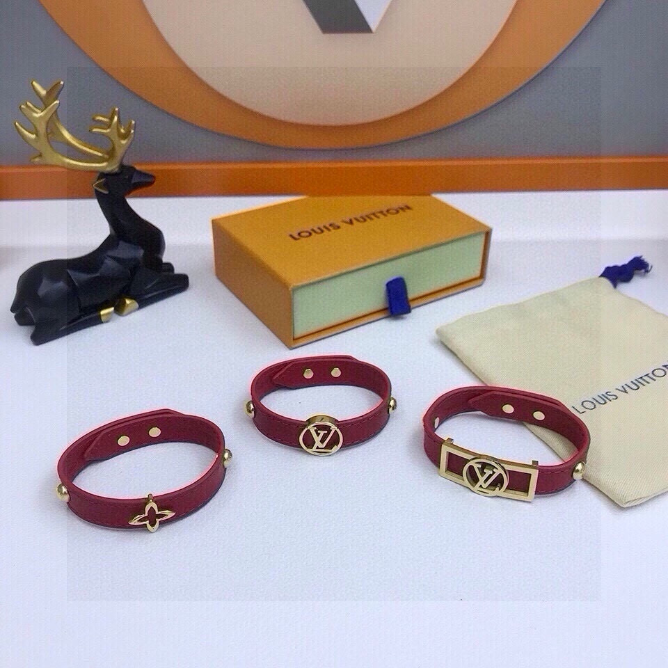 [TOP] Louis Vuitton LV Bracelet - Red