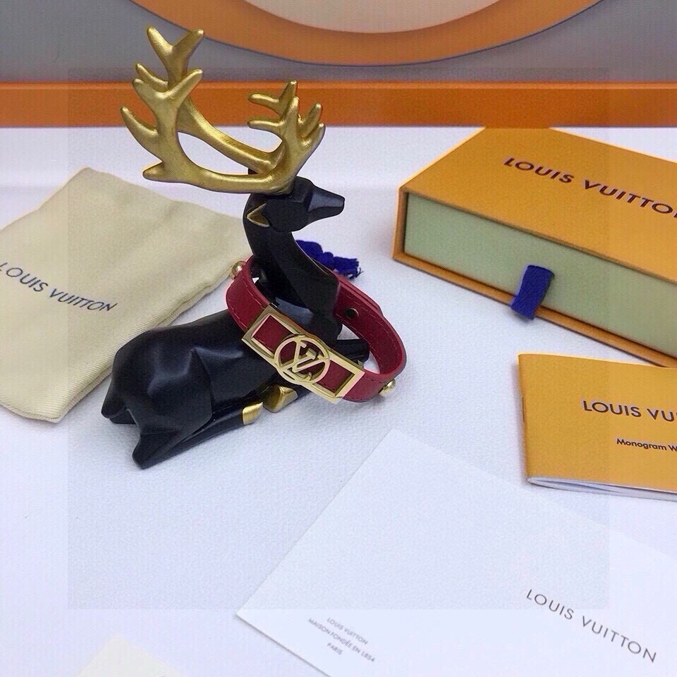 [TOP] Louis Vuitton LV Bracelet - Red