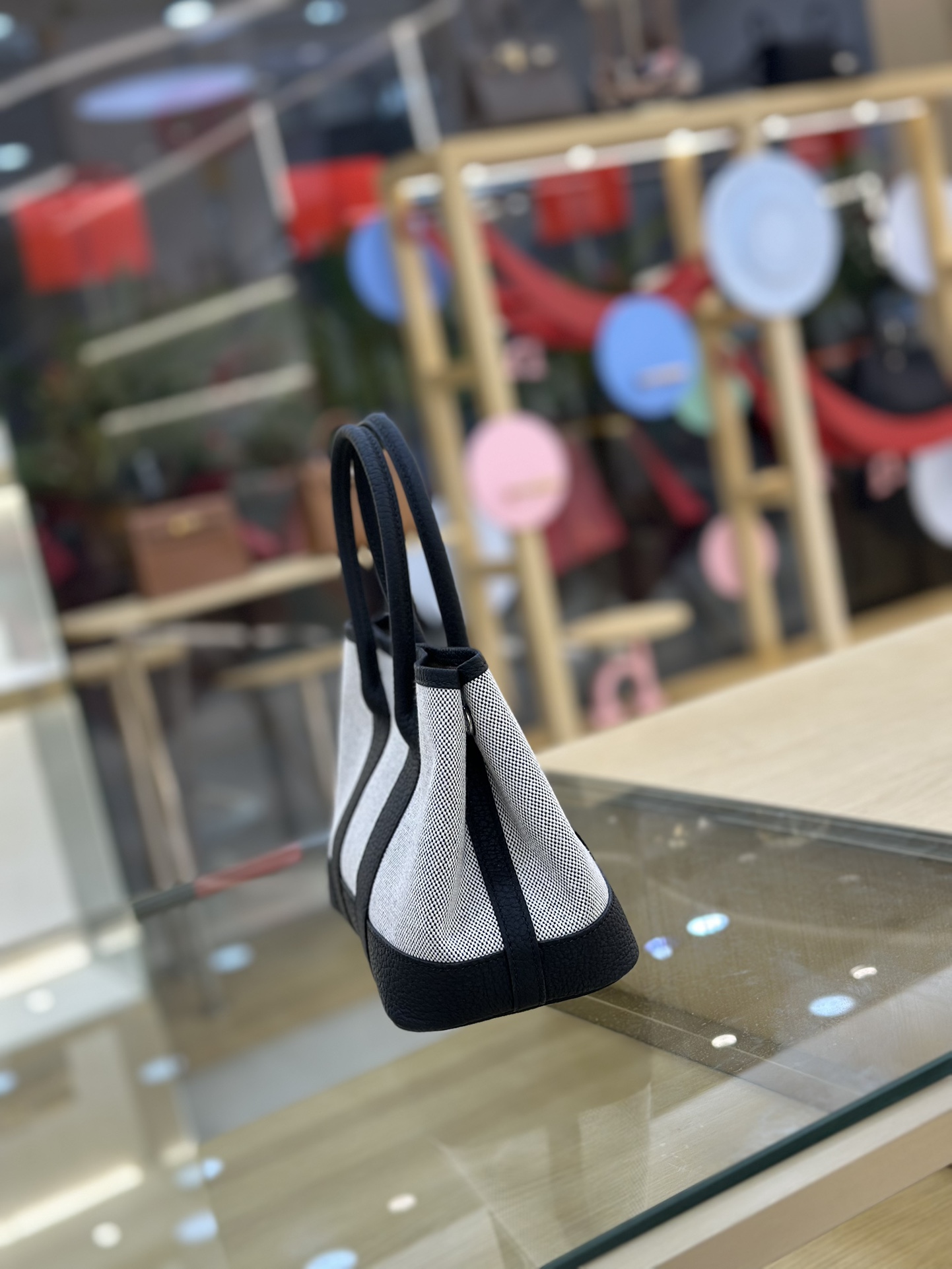 [TOP] HERMES Garden Party Bags Canvas With Leather 23cm - 13 Color