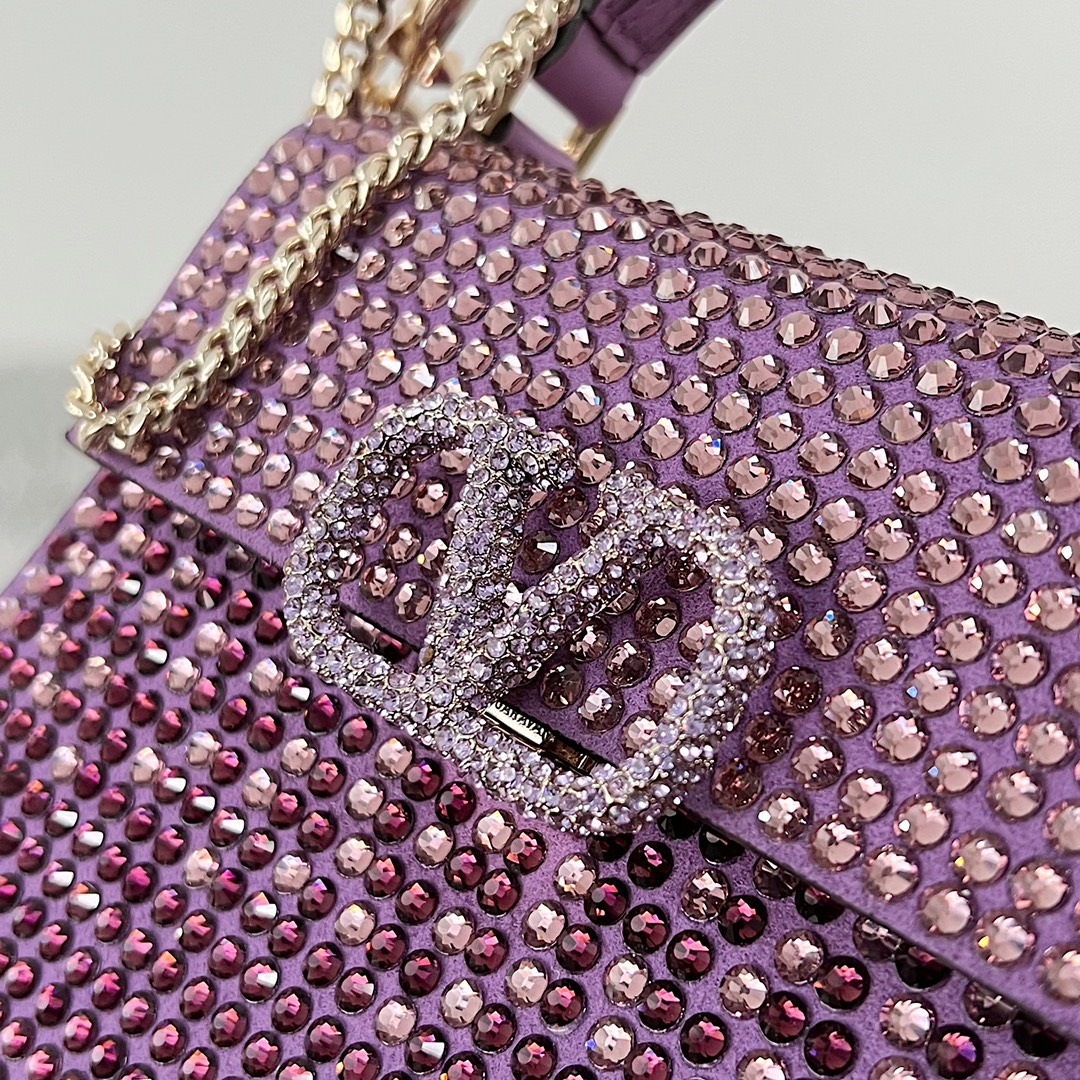 [TOP] VALENTINO Garavani Vsling Bag 19-13-9cm- Purple