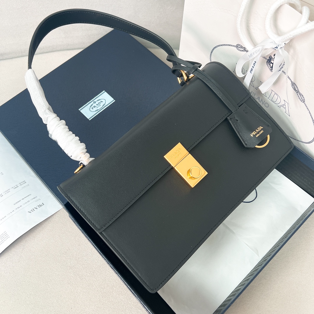 [TOP] PRADA Leather Bag 28x16x10cm - 6 Colour