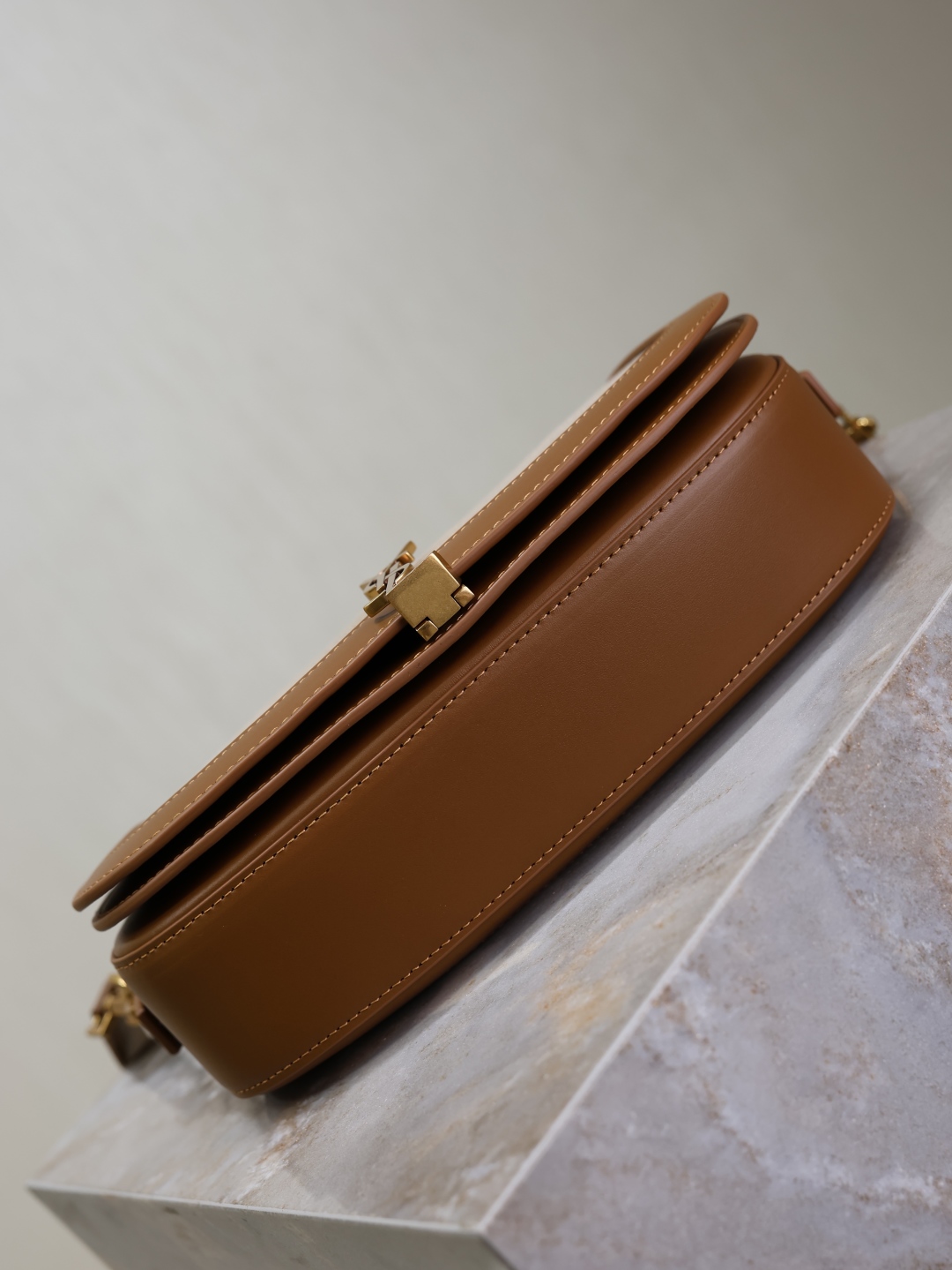 [TOP] Yves Saint Laurent YSL Voltaire Handbag/Crossbody Bag 24×15×5cm - Beige