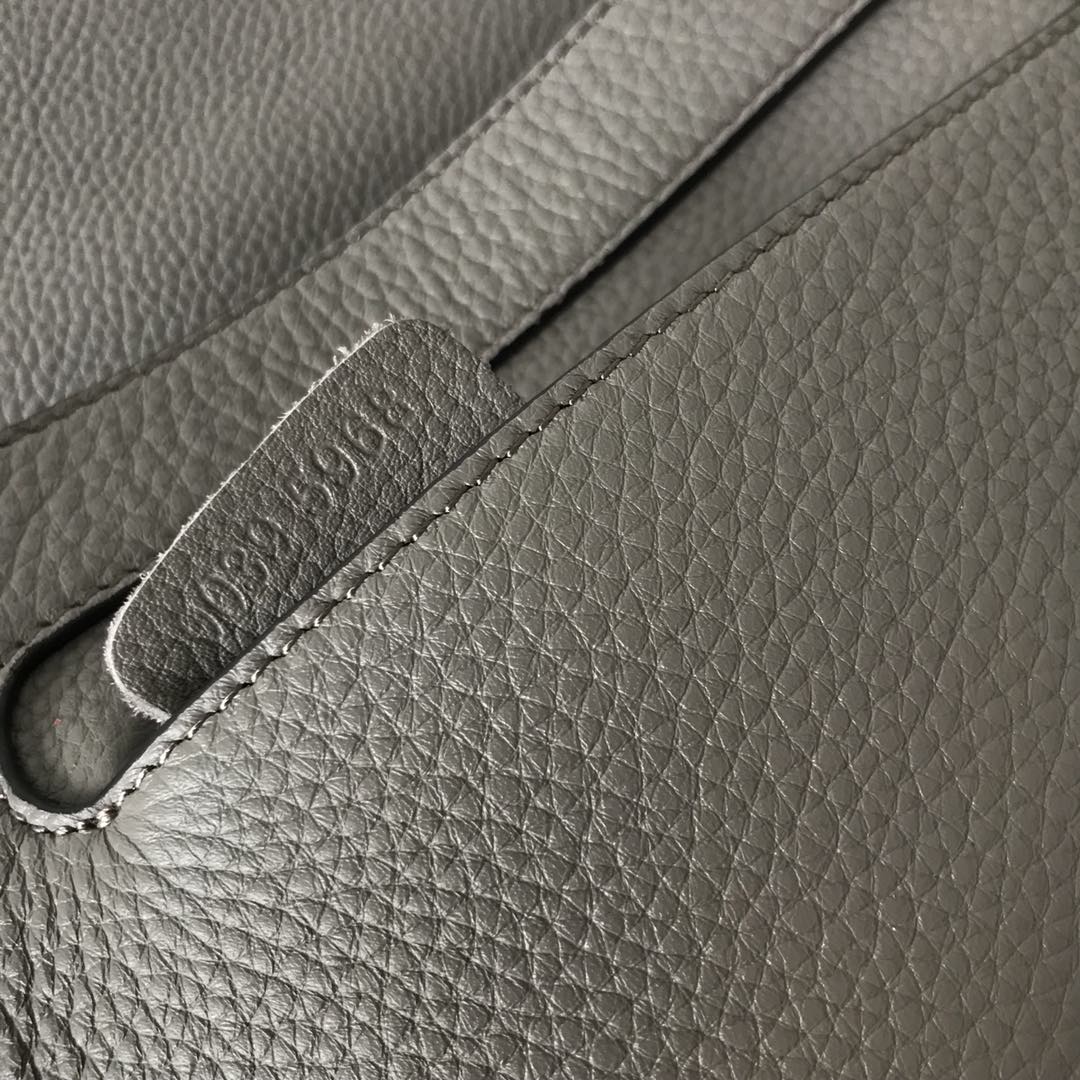 [TOP] Chloe Marcie Bag Cowhide 19*16*9cm- Gray