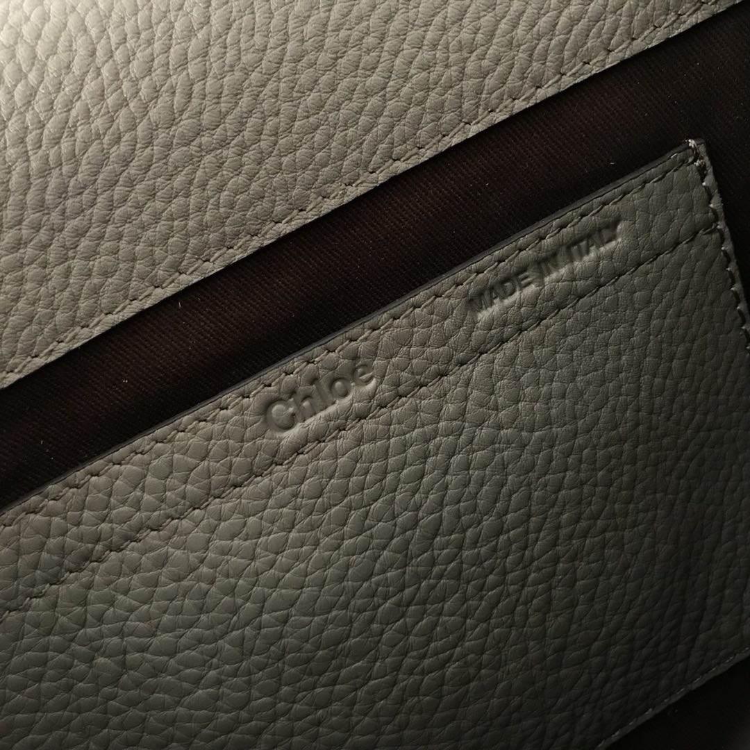 [TOP] Chloe Marcie Bag Cowhide 19*16*9cm- Gray
