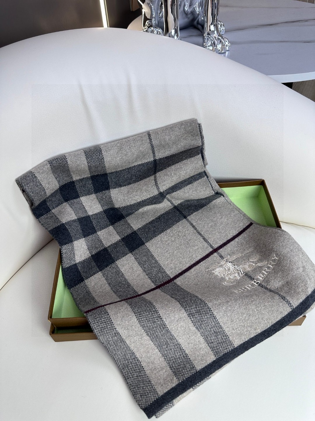 [TOP] BURBERRY Cashmere Scarf 180*32cm  - 3 Colors