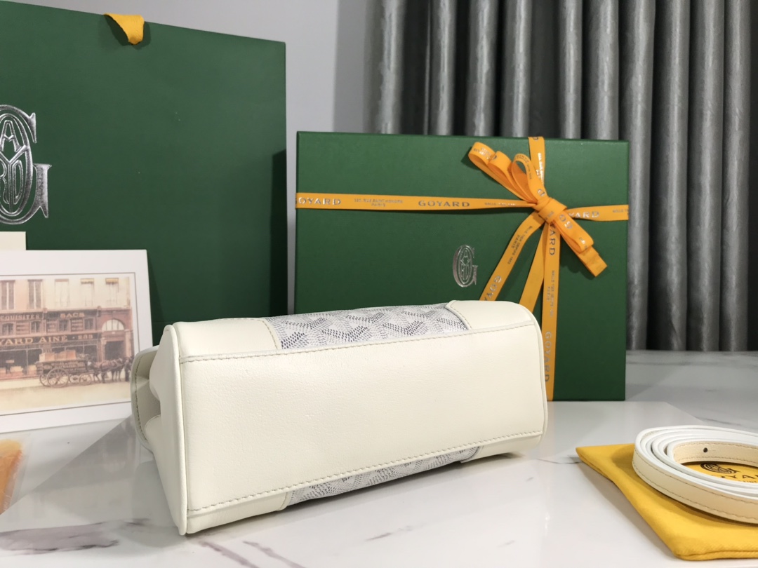 [TOP] Goyard Mini Saigon Bag 20x14.5×9cm  - White&Gray