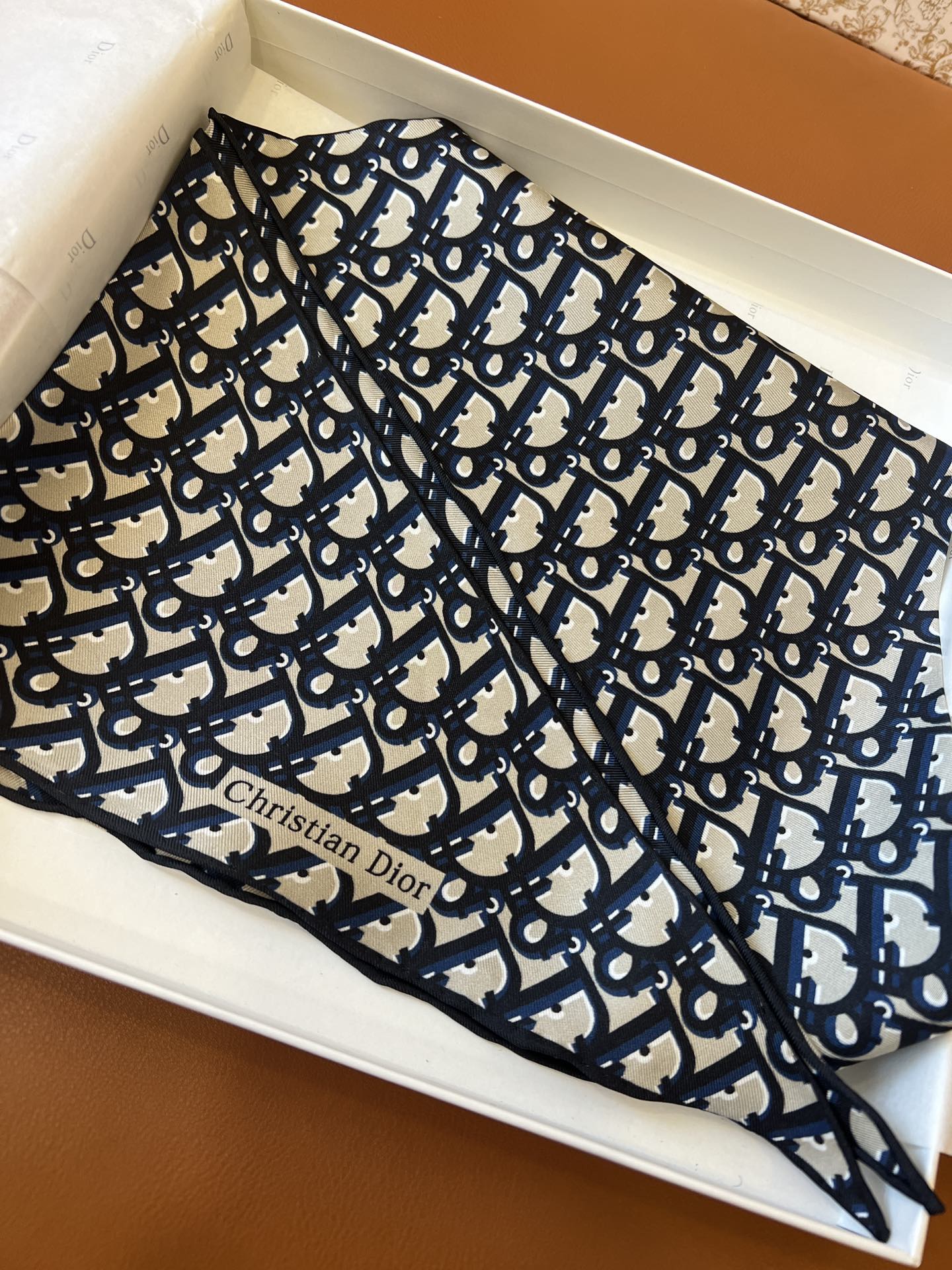 [TOP] Christian Dior Letter Scarf 35x110cm - 2 Colors