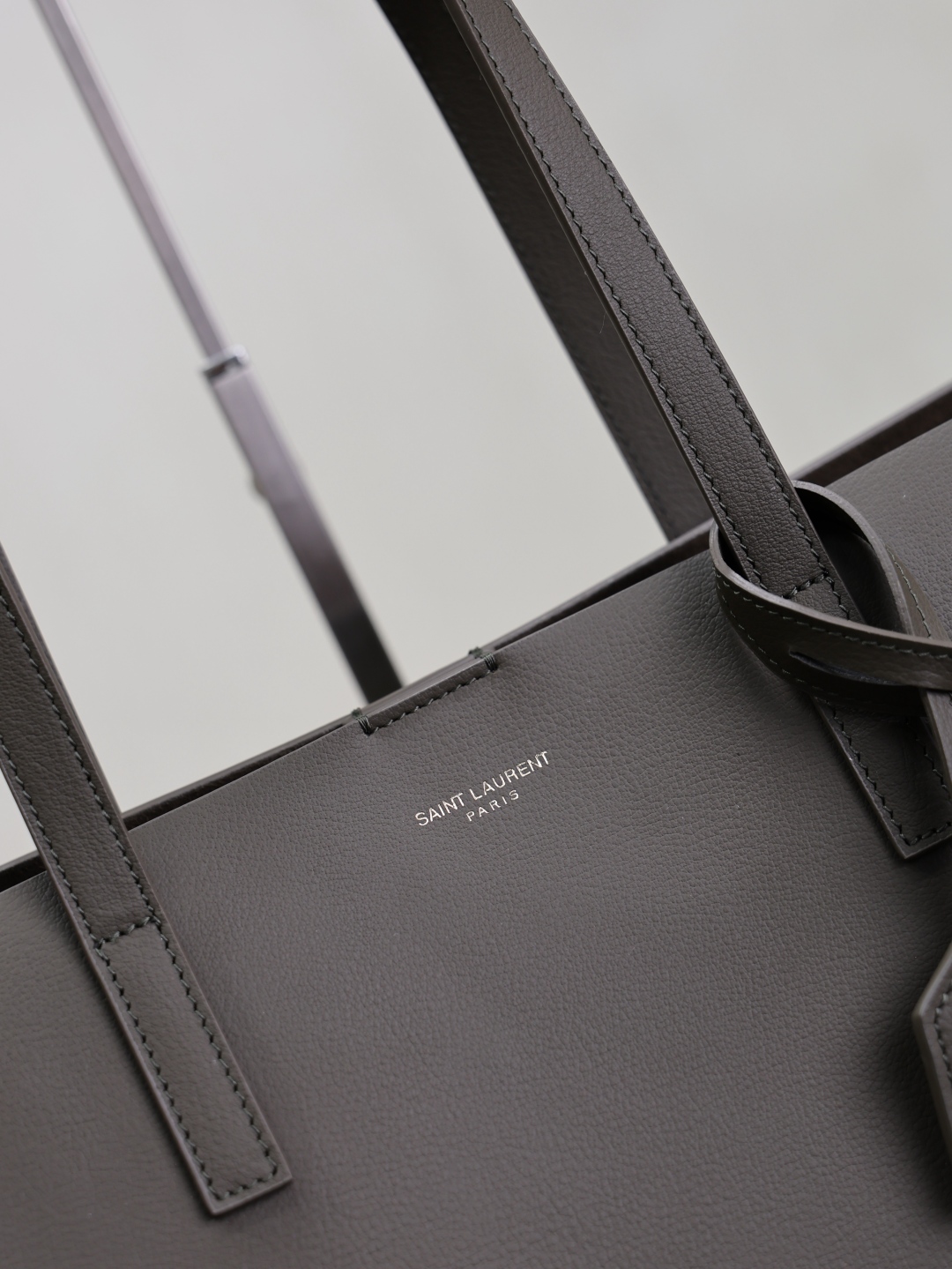 [TOP] Yves Saint Laurent YSL Shopping Tote Bag 25/32.5/38cm - Dark Green