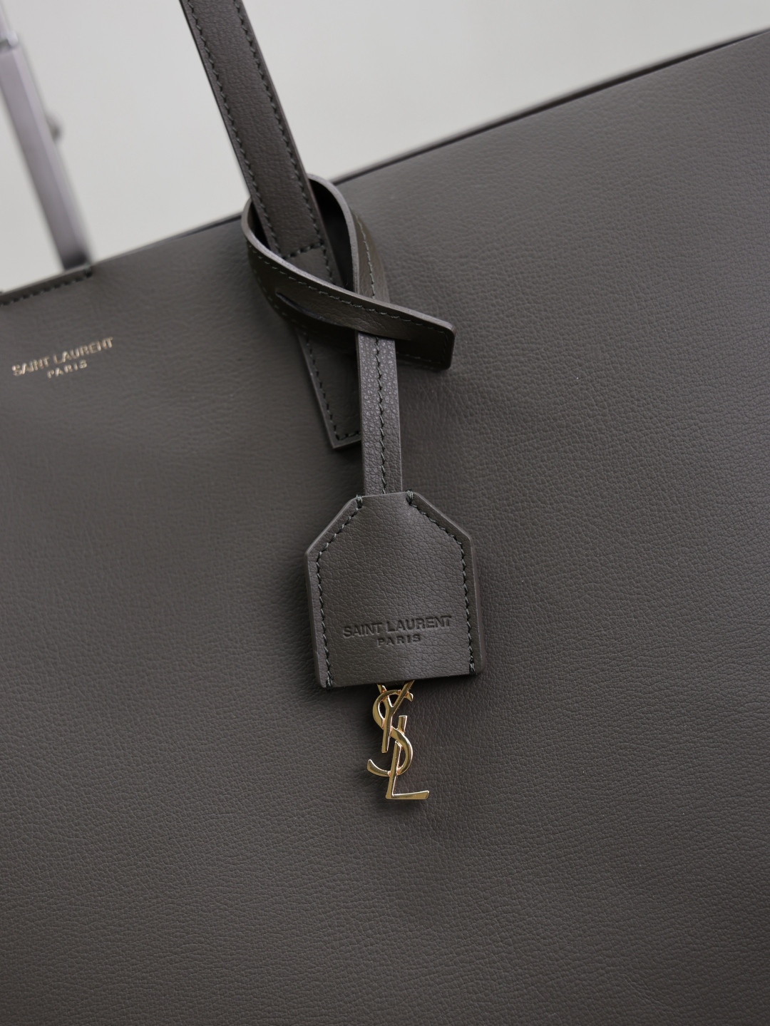 [TOP] Yves Saint Laurent YSL Shopping Tote Bag 25/32.5/38cm - Dark Green