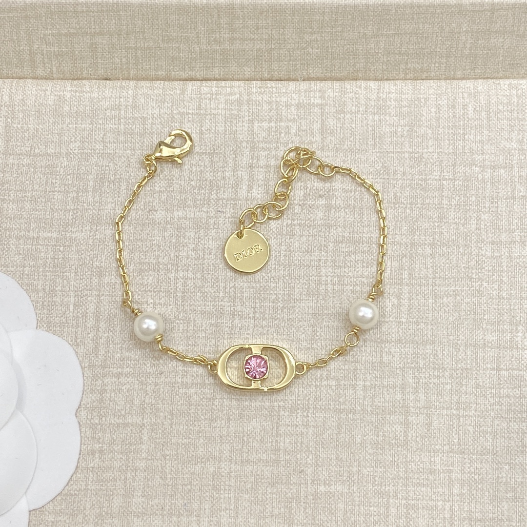 [TOP] Christian Dior Necklace/Bracelet/Earrings - Gold