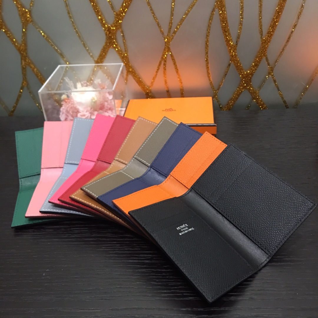 [TOP] HERMES Euclide Card Holder - 10 Colors