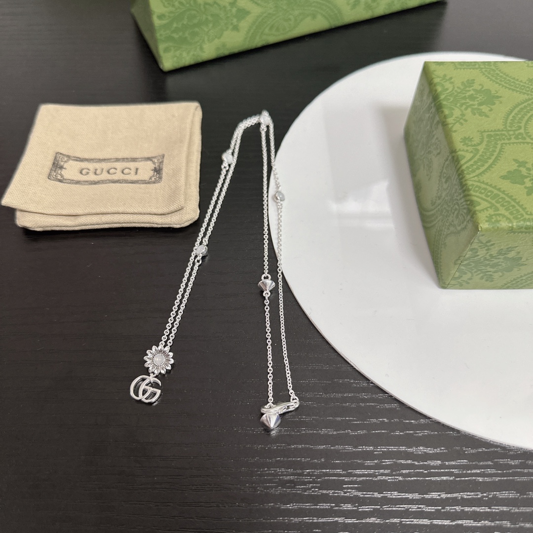 [TOP] GUCCI Necklace - Silver