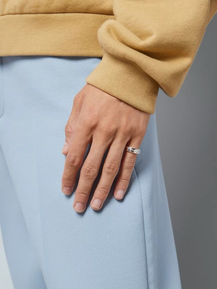 [TOP] GUCCI GG Ring - Sliver