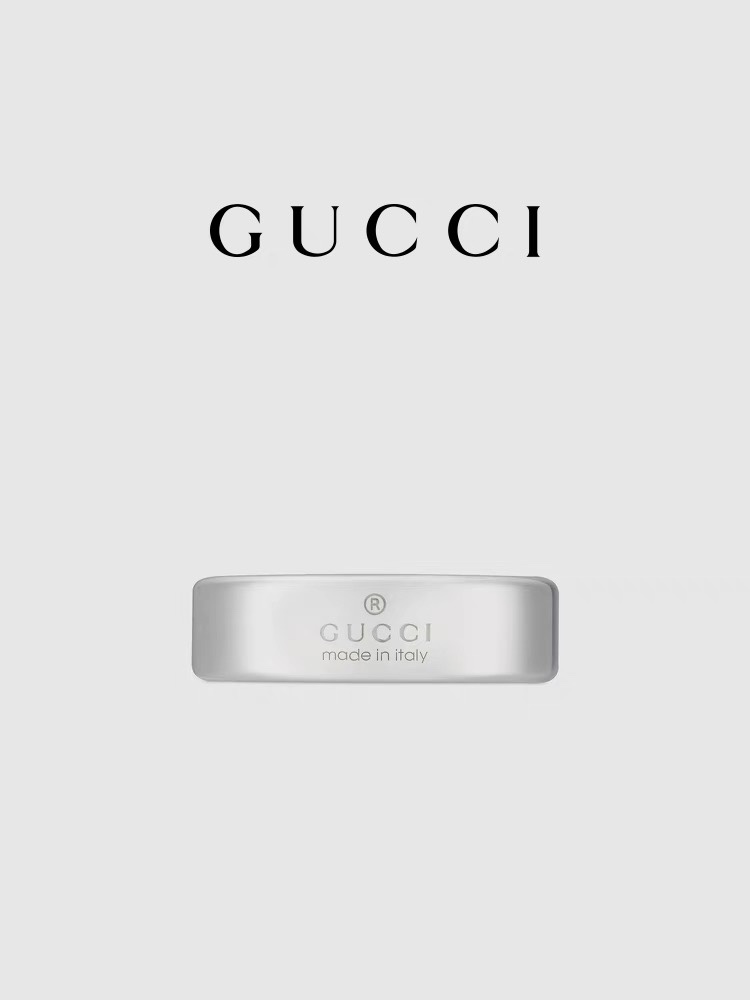 [TOP] GUCCI GG Ring - Sliver
