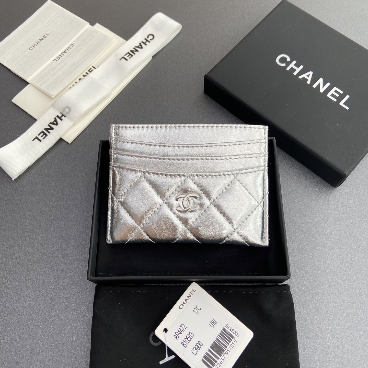 [TOP] CHANEL Cardholder Lambskin - 3 Color&GHW/SHW