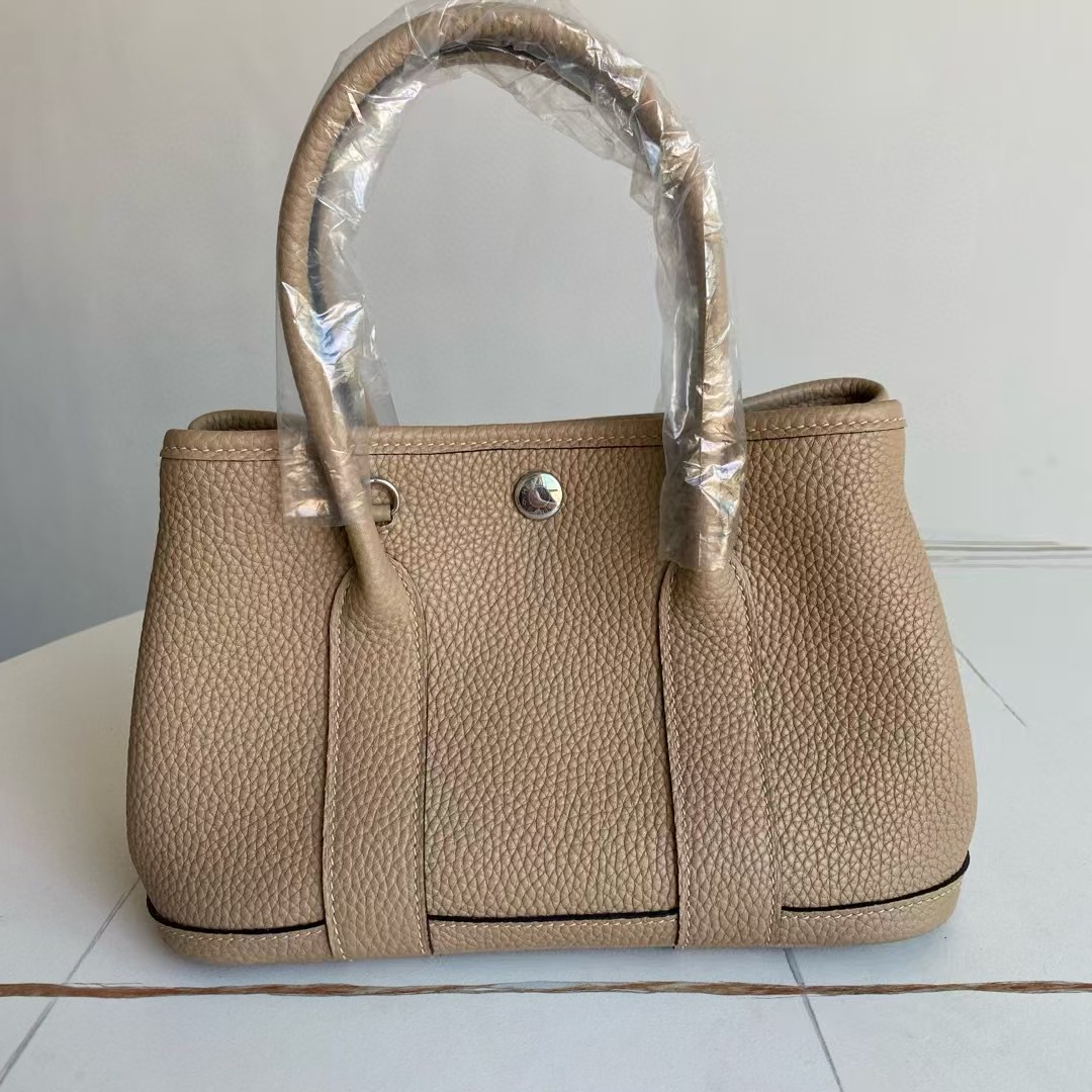 [TOP] HERMES Garden Party Bags Leather 23cm 30cm 36cm - Gris Tourterelle