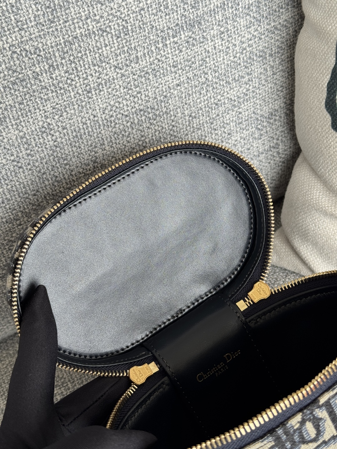 [TOP] Christian Dior 30 Montaigne Vanity Bag 16x11x9.5cm  - Blue