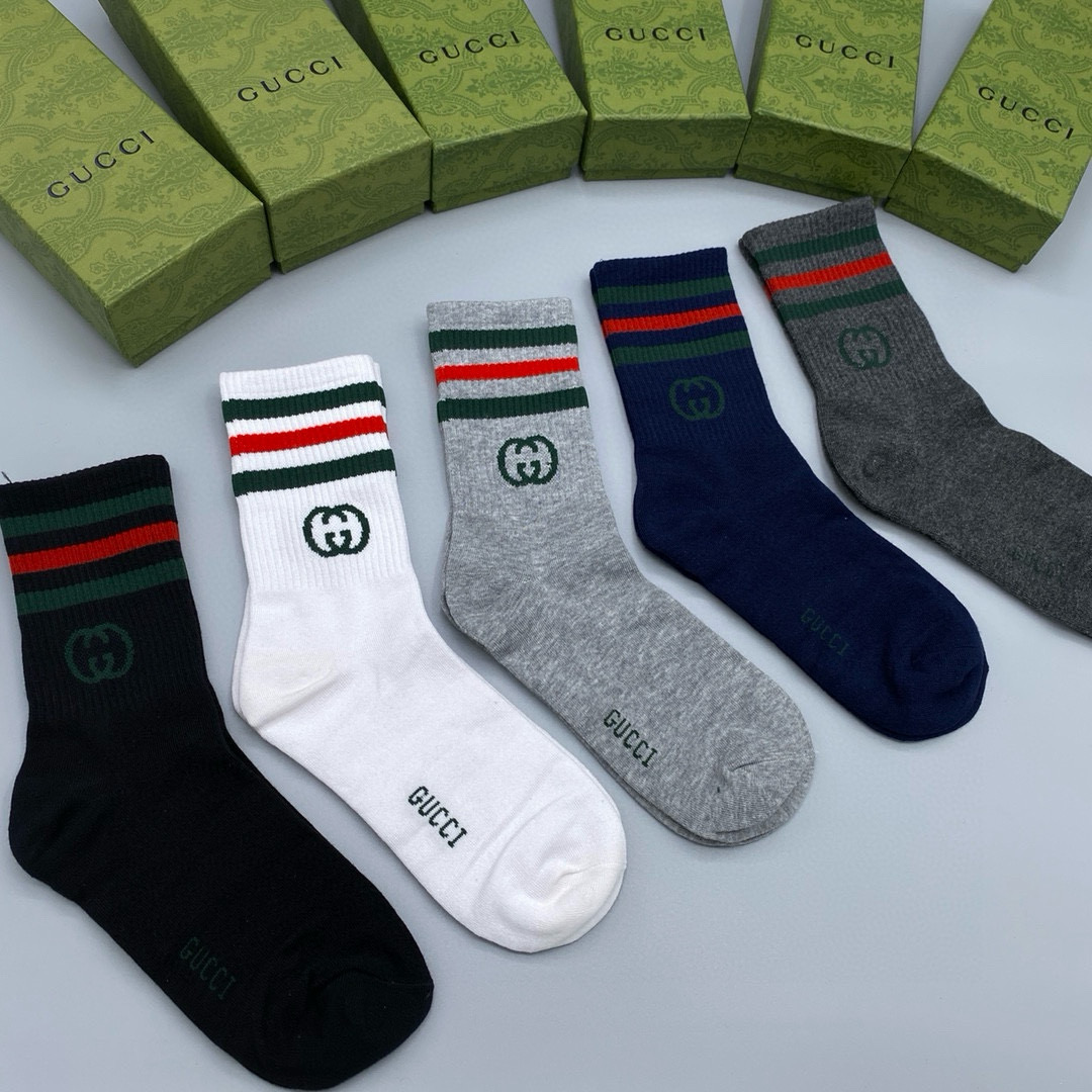 [TOP] CELINE Socks - 5 Pieces as a Set