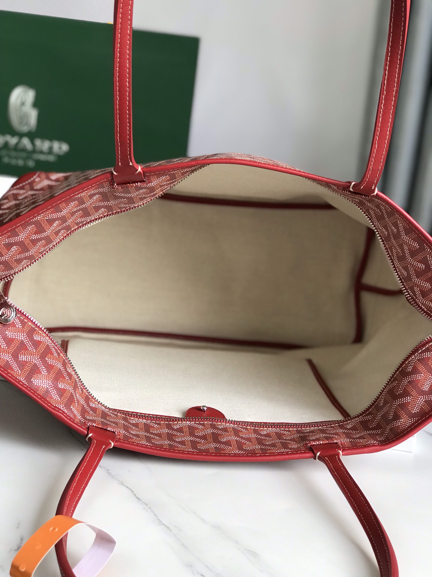[TOP] Goyard Tote Bags 35*27*14cm - Red