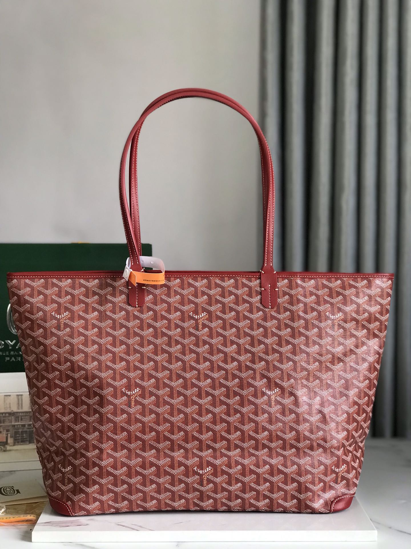 [TOP] Goyard Tote Bags 35*27*14cm - Red