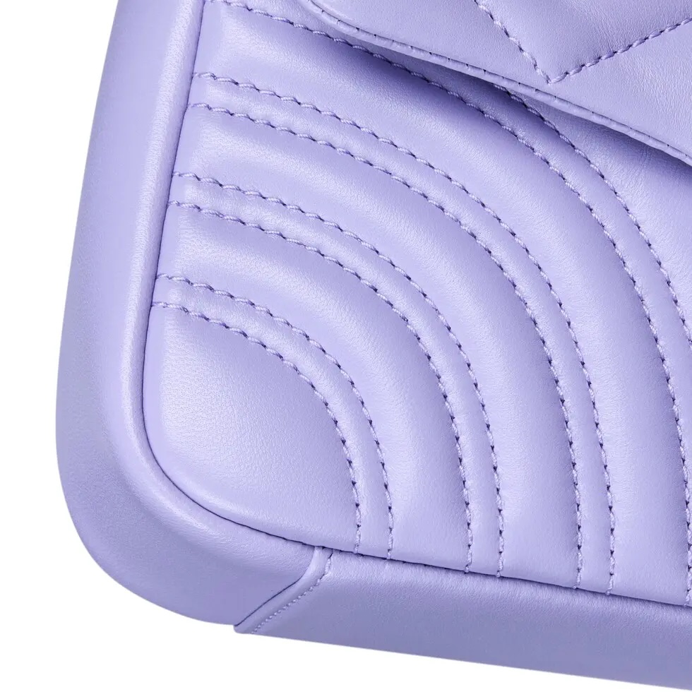 [TOP] GUCCI GG Marmont Bag 22x 12.5x 6 cm - Light Purple