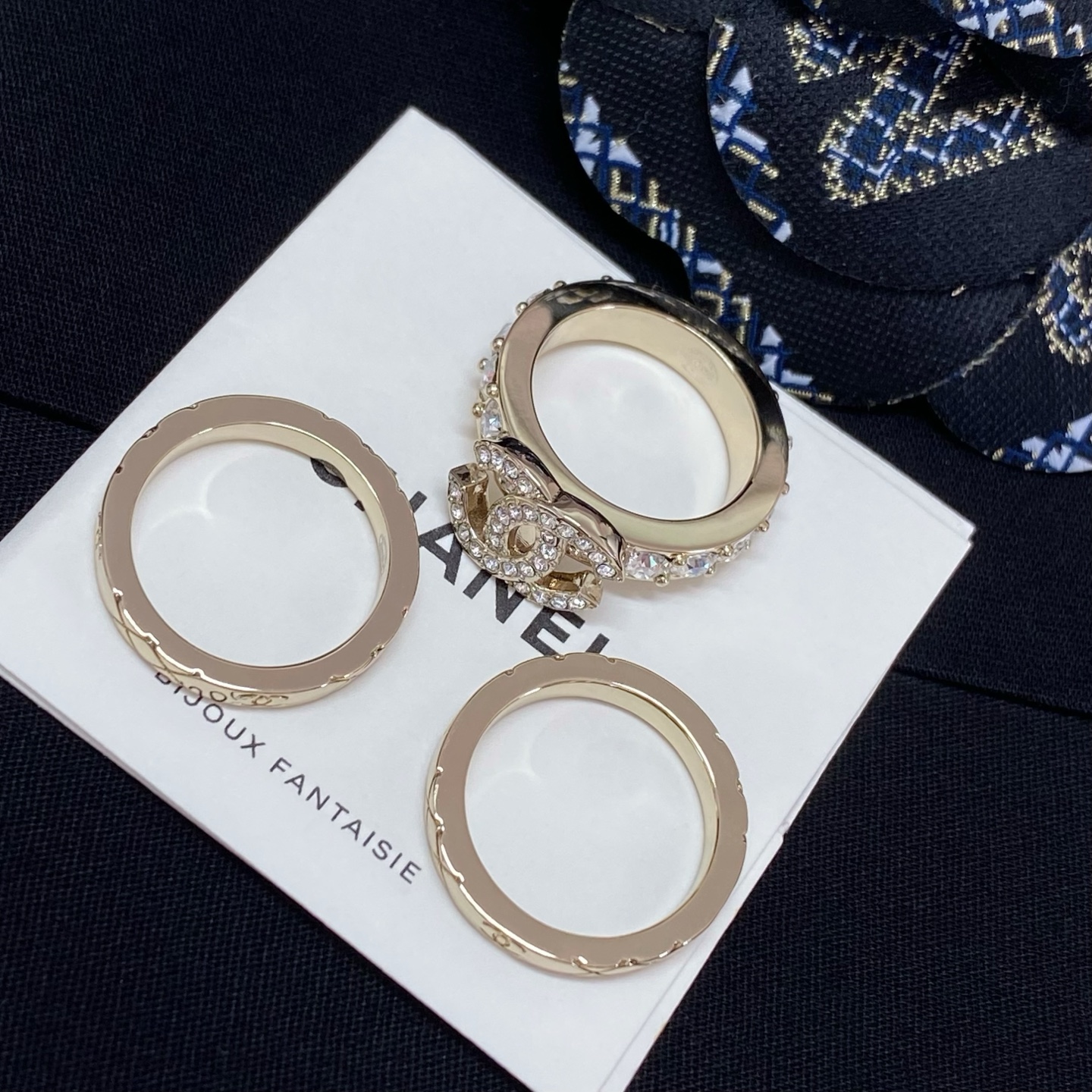 [TOP] CHANEL Ring Set - Gold