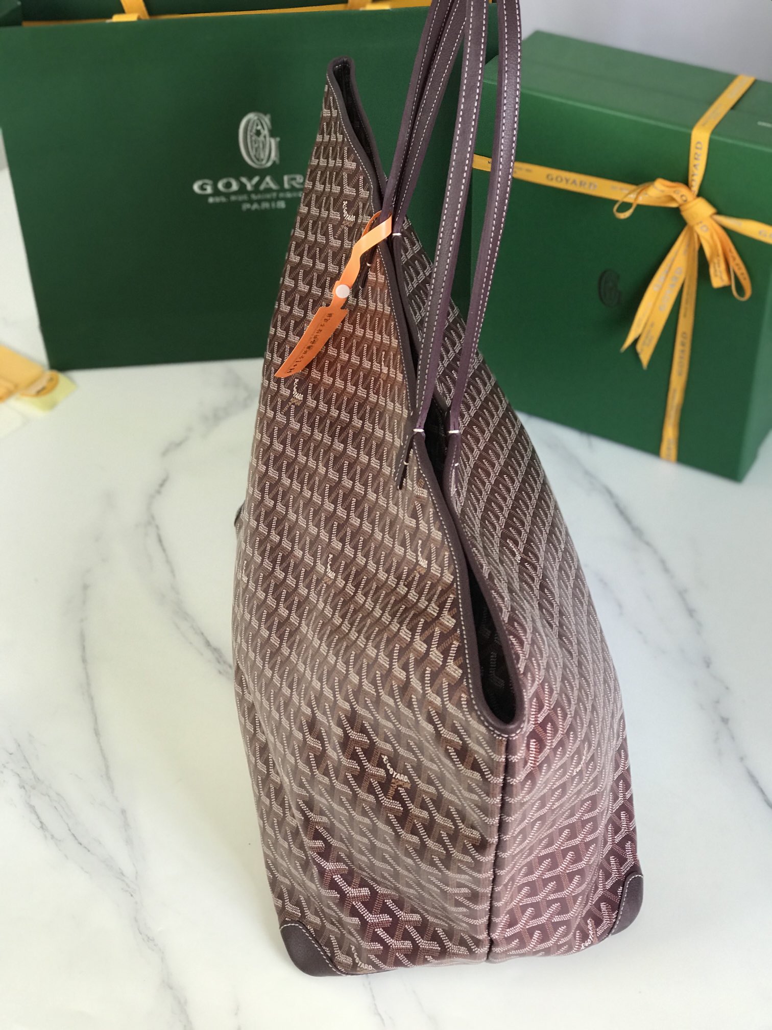 [TOP] Goyard Artois Large-Sized Travel Bag 68*24*37cm - Navy Red