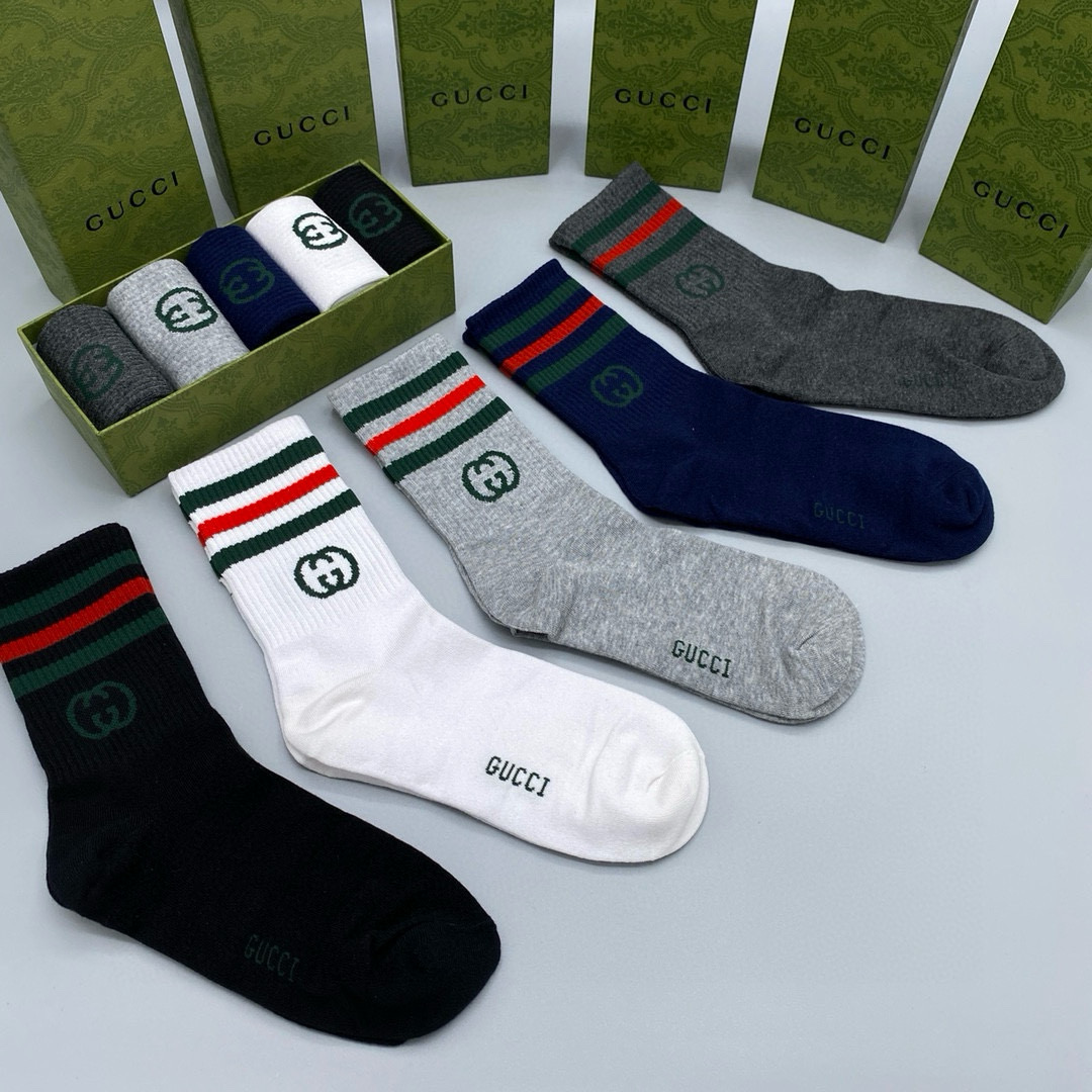 [TOP] CELINE Socks - 5 Pieces as a Set