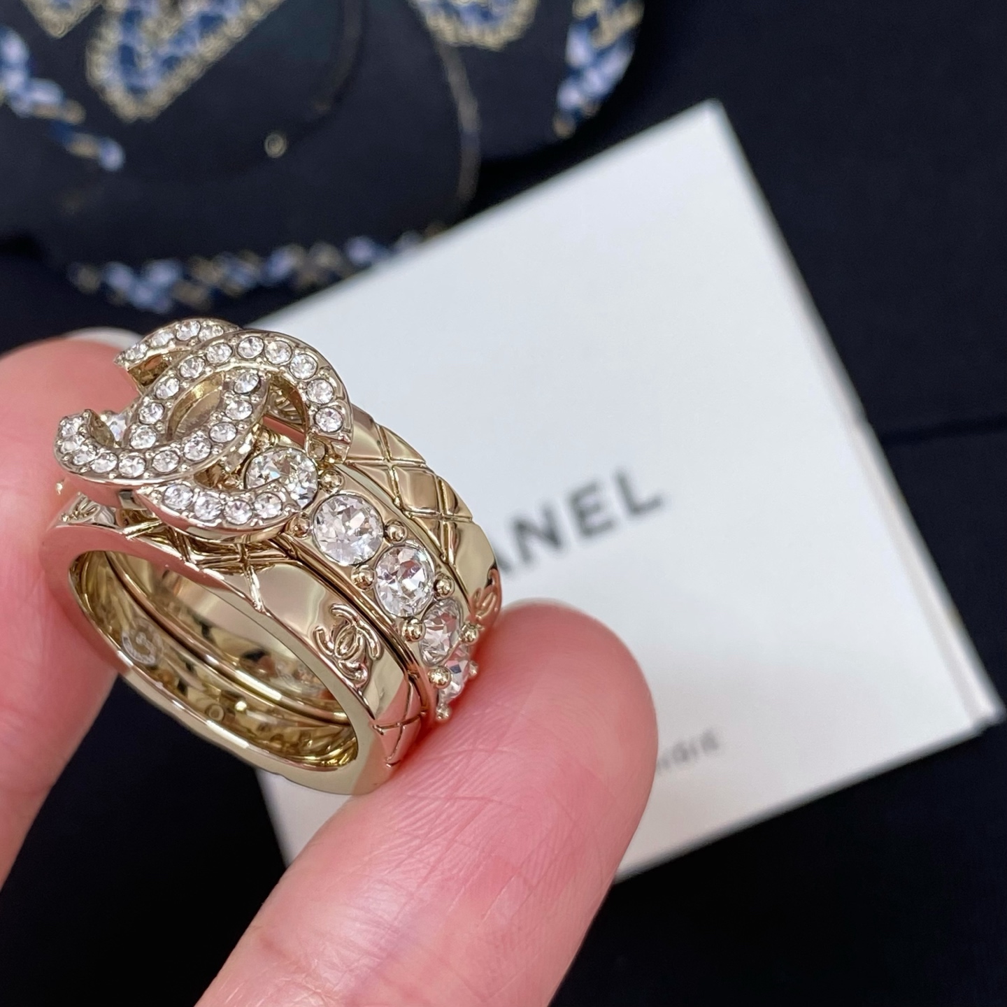 [TOP] CHANEL Ring Set - Gold