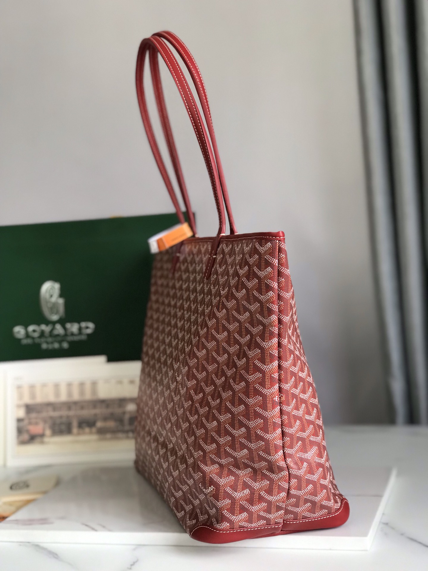 [TOP] Goyard Tote Bags 35*27*14cm - Red
