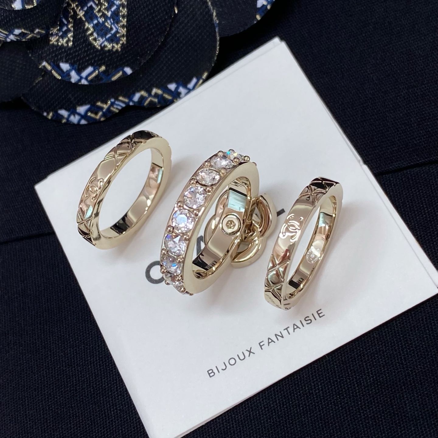 [TOP] CHANEL Ring Set - Gold