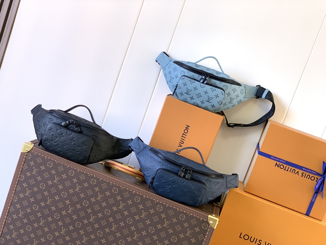 [TOP] Louis Vuitton LV Monogram Shadow Rush Bag Calfskin 30x15x8cm - 3 Colour