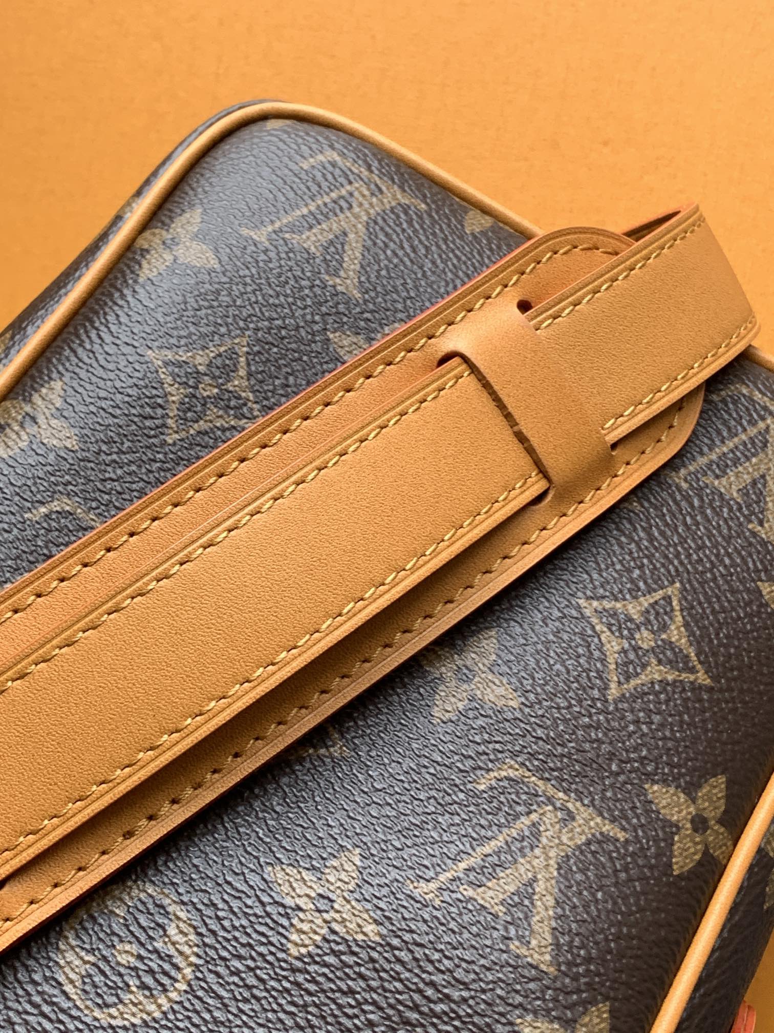 [TOP] Louis Vuitton LV Danube Crossbody Bag Cowhide 16*21*6CM - Brown