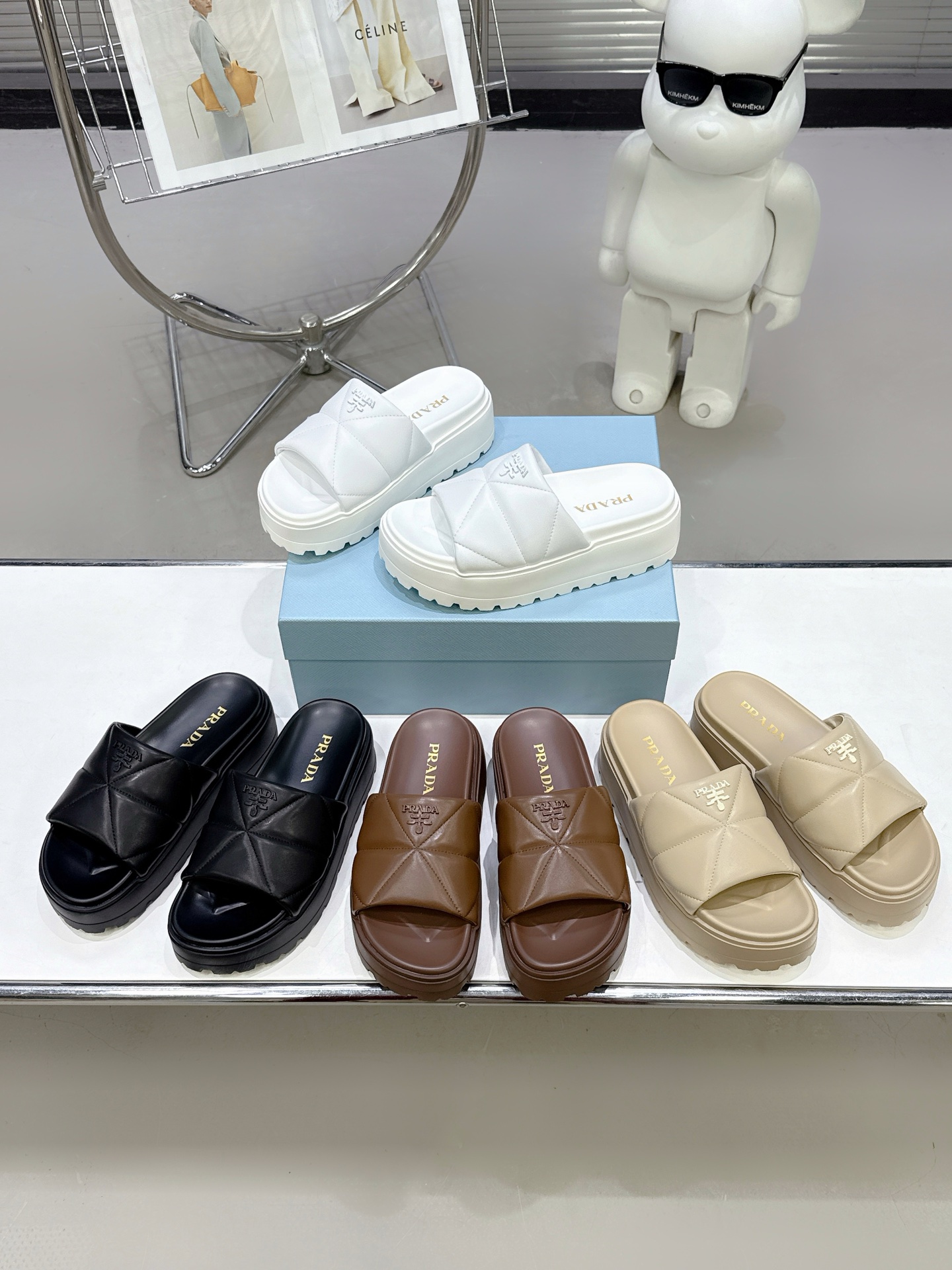[TOP] PRADA Thick Sole Slippers - 3 Colors