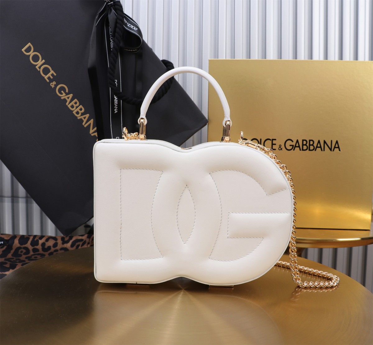 [TOP] Dolce & Gabbana D&G Logo Box Bag 20x15x6.5cm - 10 Color