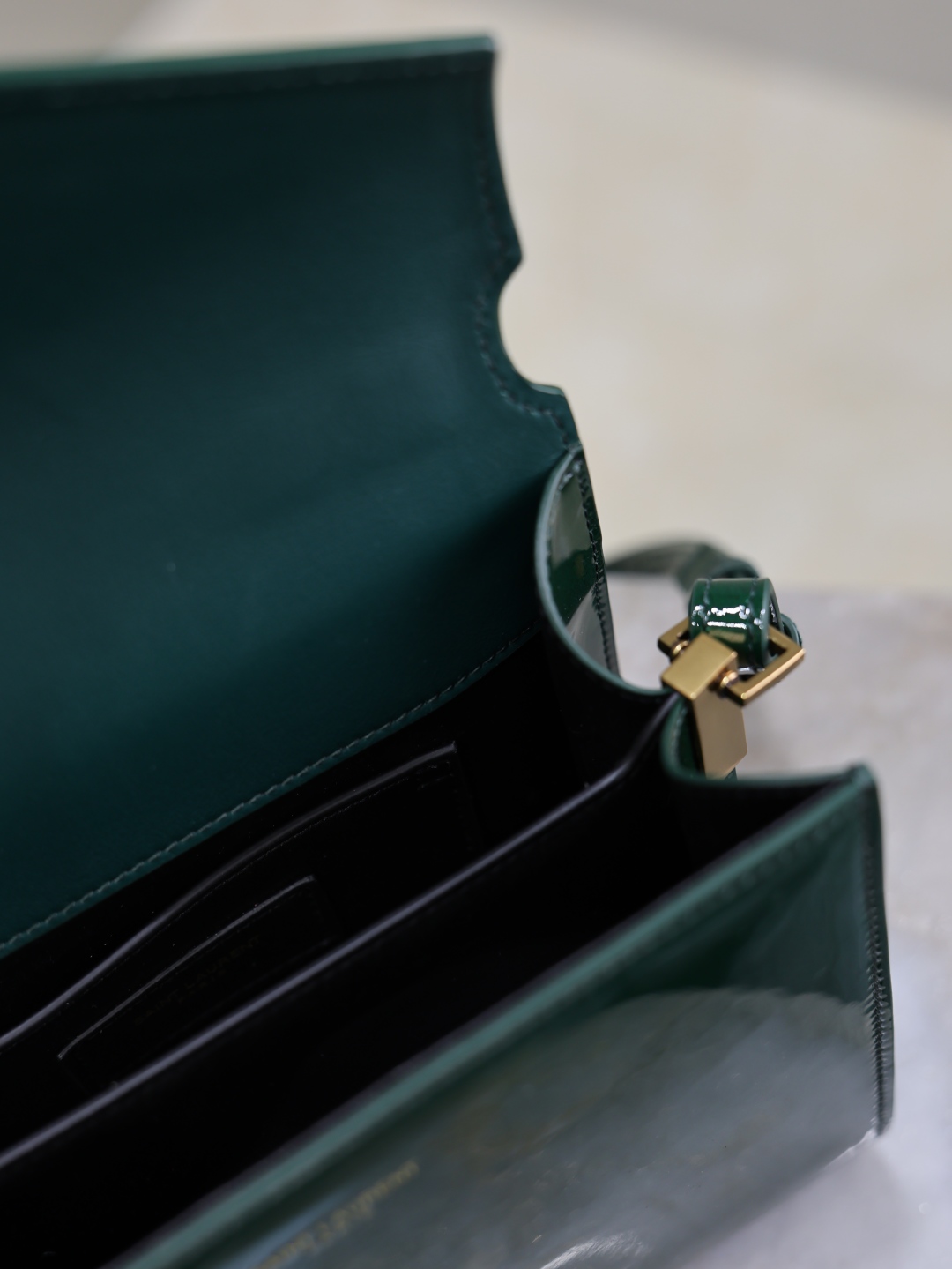 [TOP] Yves Saint Laurent YSL Cassandra Mini Handbag 20×16×7.5cm- Green&GHW