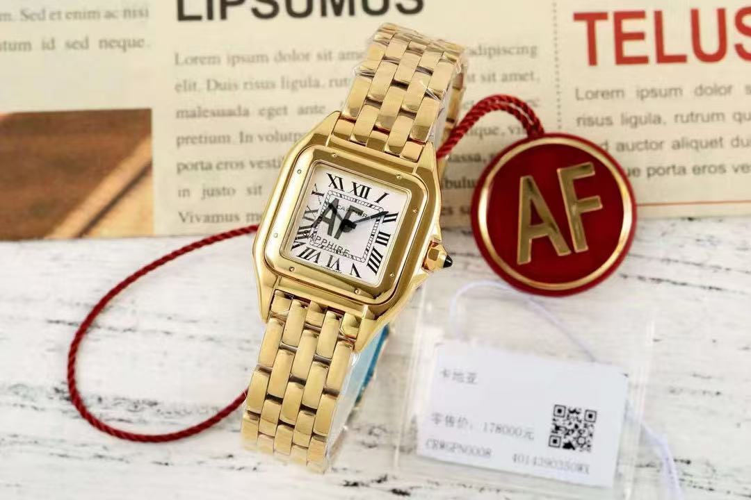 [TOP] Cartier Watch  - Gold