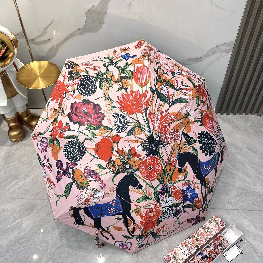 [TOP] GUCCI Umbrella - Pink